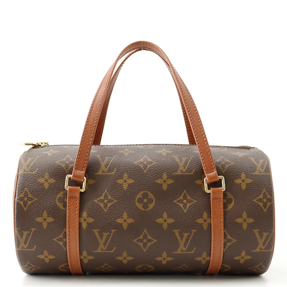 LOUIS VUITTON Brown Monogram Papillon 26 Boston Bag